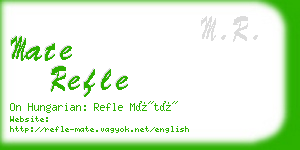 mate refle business card